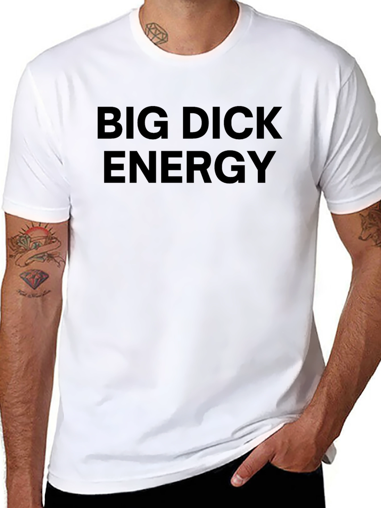 Camiseta Negra Big Dick Energy para Hombre