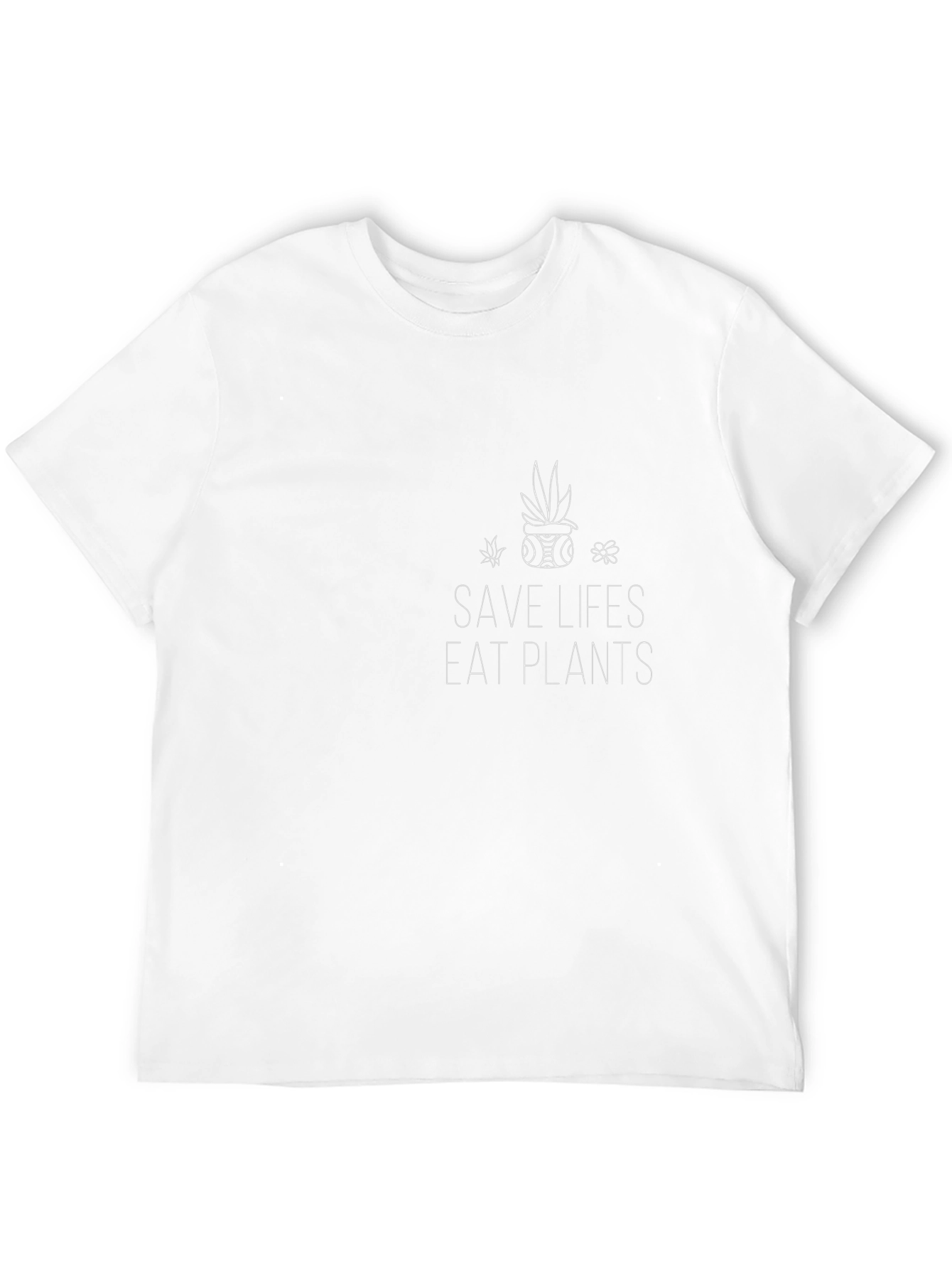 Camiseta Negra Vegan Save Lives Eat Plants