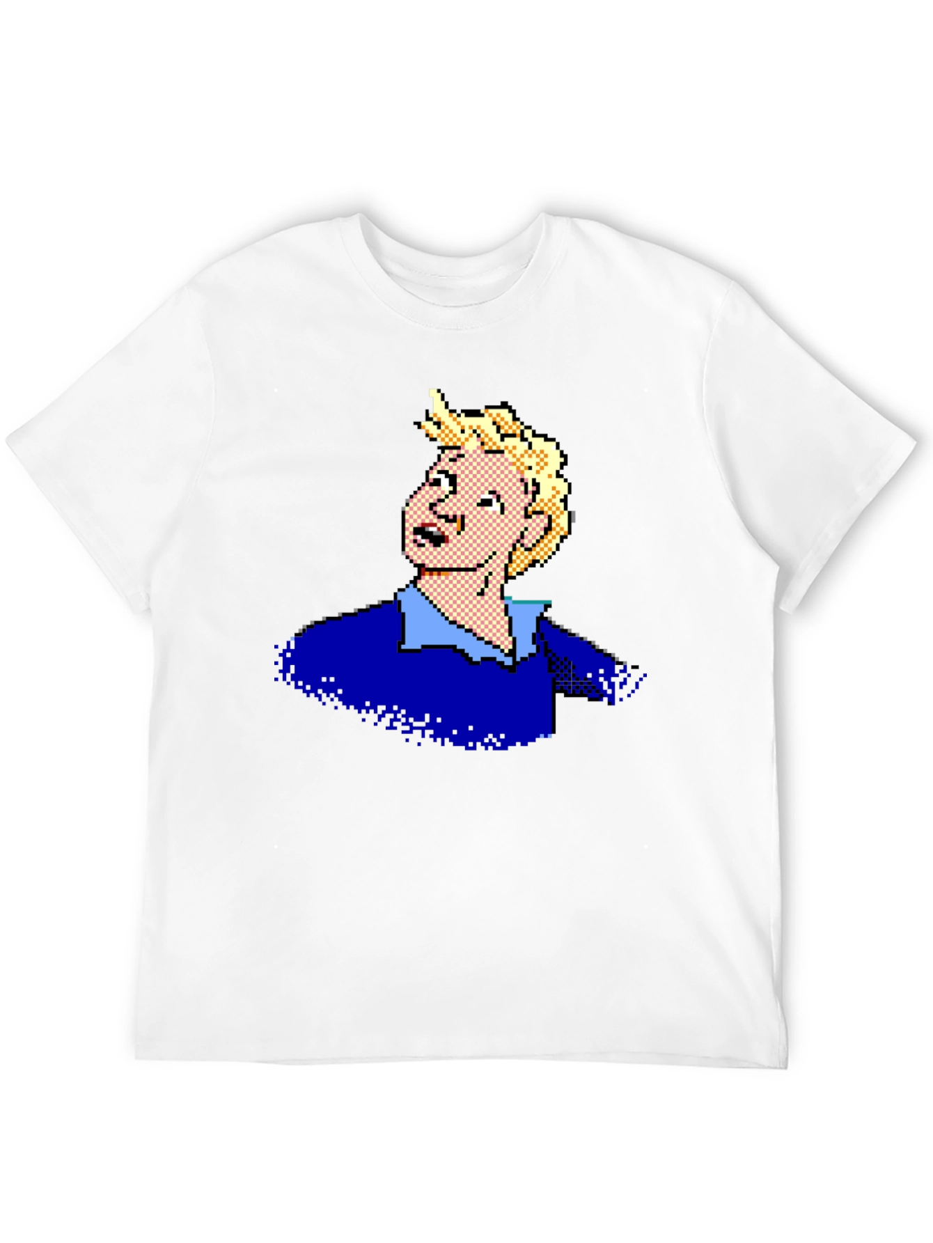 Camiseta Negra con Diseño Pixelado Retro