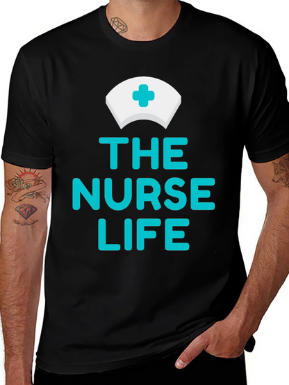 Camiseta Negra The Nurse Life para Enfermeras