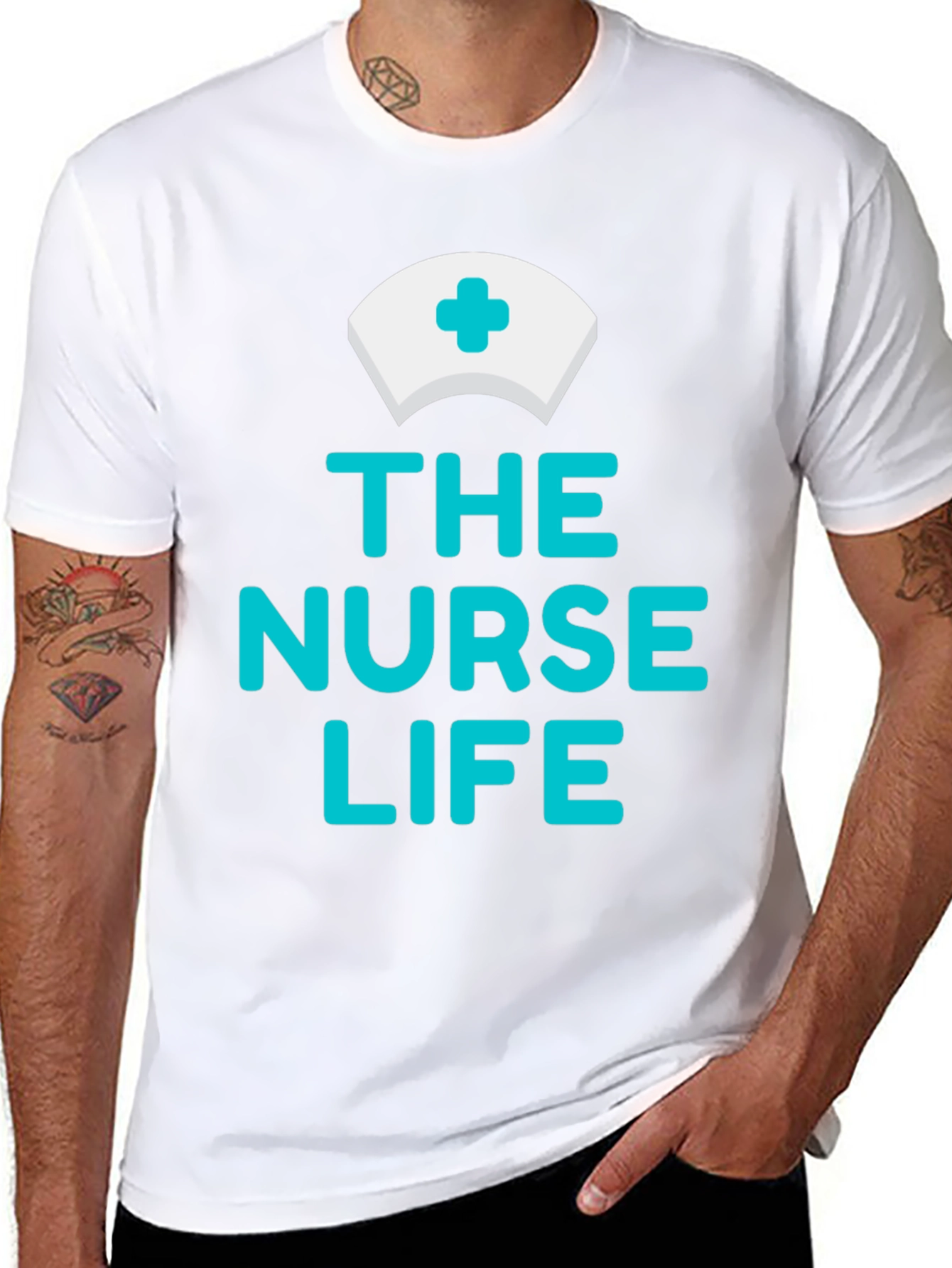 Camiseta Negra The Nurse Life para Enfermeras