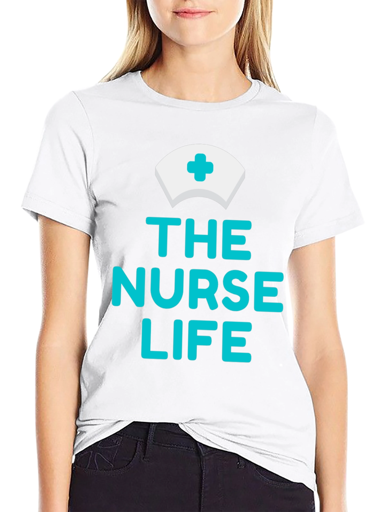 Camiseta Negra The Nurse Life para Enfermeras