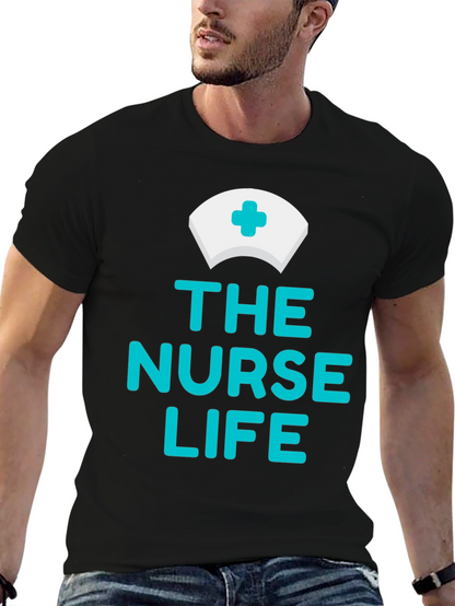 Camiseta Negra The Nurse Life para Enfermeras
