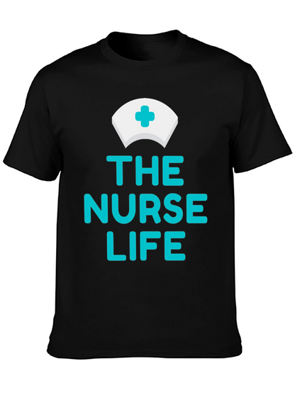 Camiseta Negra The Nurse Life para Enfermeras