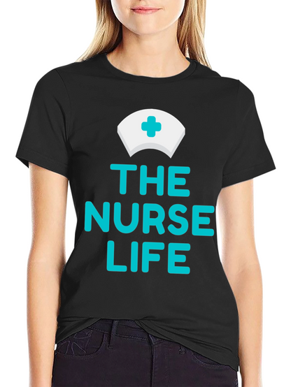Camiseta Negra The Nurse Life para Enfermeras