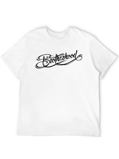 Camiseta Negra Hermandad para Hombre - Diseño Elegante
