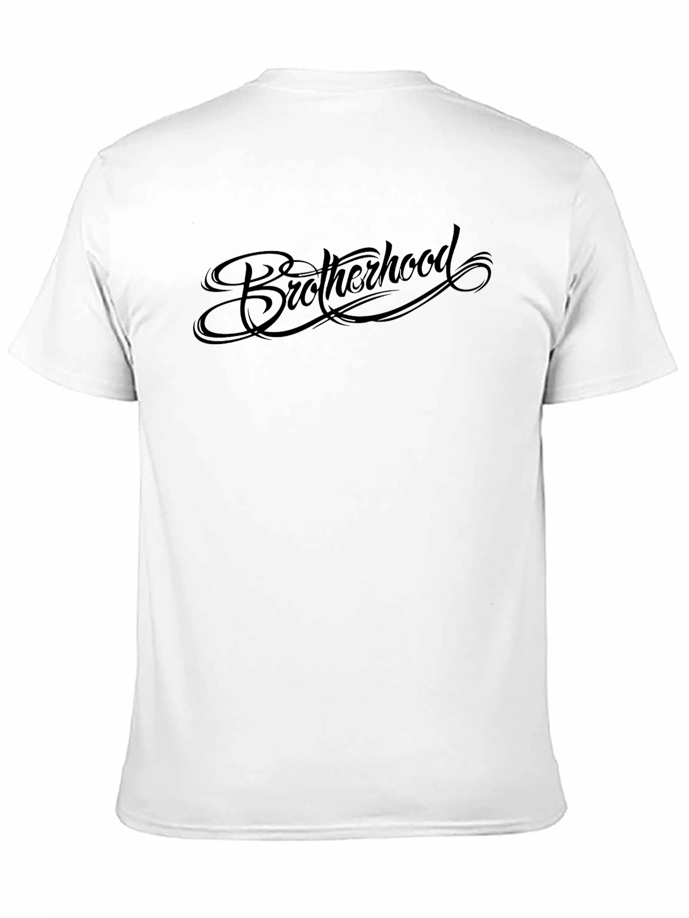 Camiseta Negra Hermandad para Hombre - Diseño Elegante
