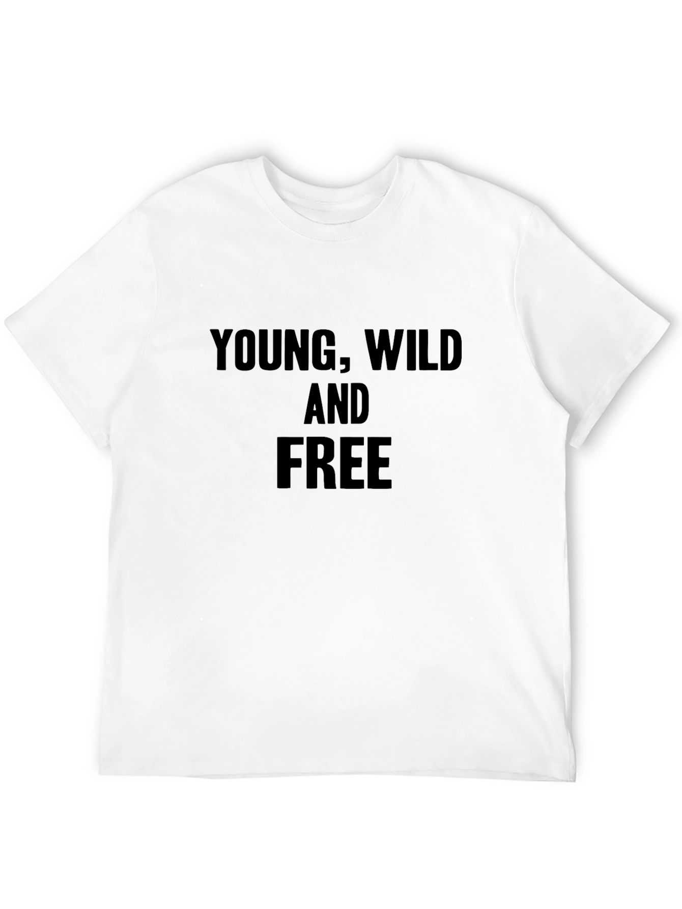 Camiseta Negra Young Wild and Free