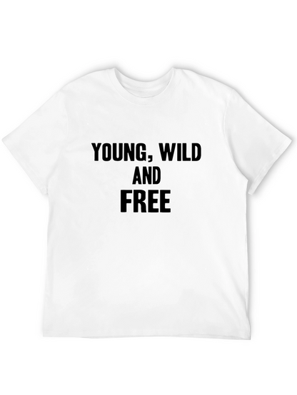 Camiseta Negra Young Wild and Free