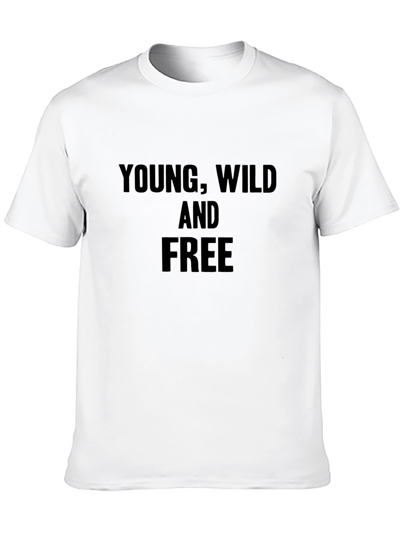 Camiseta Negra Young Wild and Free