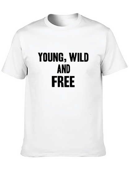 Camiseta Negra Young Wild and Free