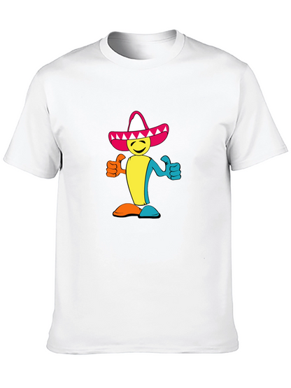 Camiseta Negra con Diseño Mexicano Alegre