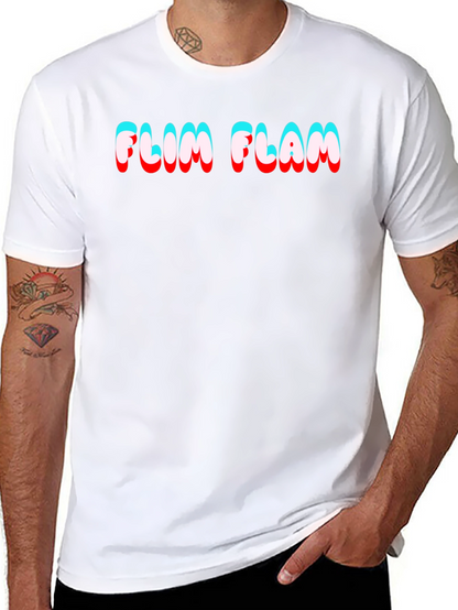 Camiseta Negra Flim Flam Estilo 3D