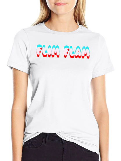 Camiseta Negra Flim Flam Estilo 3D