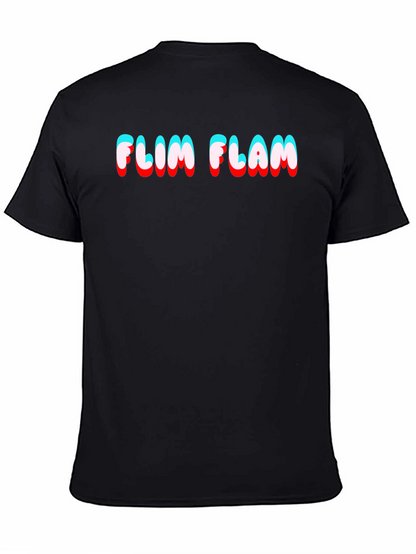 Camiseta Negra Flim Flam Estilo 3D