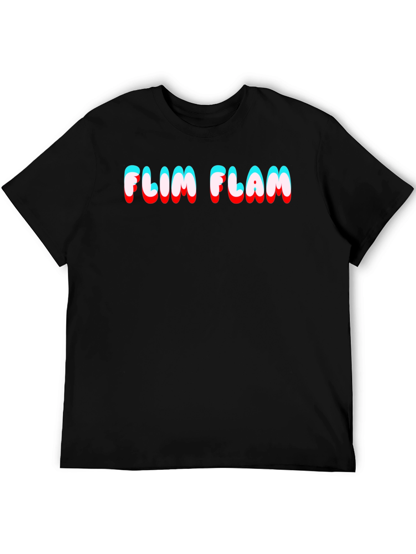 Camiseta Negra Flim Flam Estilo 3D