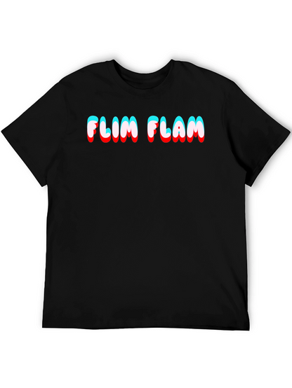 Camiseta Negra Flim Flam Estilo 3D