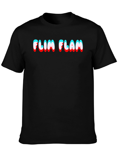 Camiseta Negra Flim Flam Estilo 3D