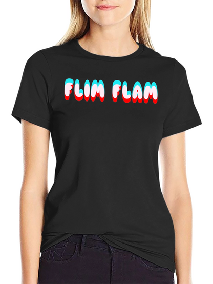 Camiseta Negra Flim Flam Estilo 3D