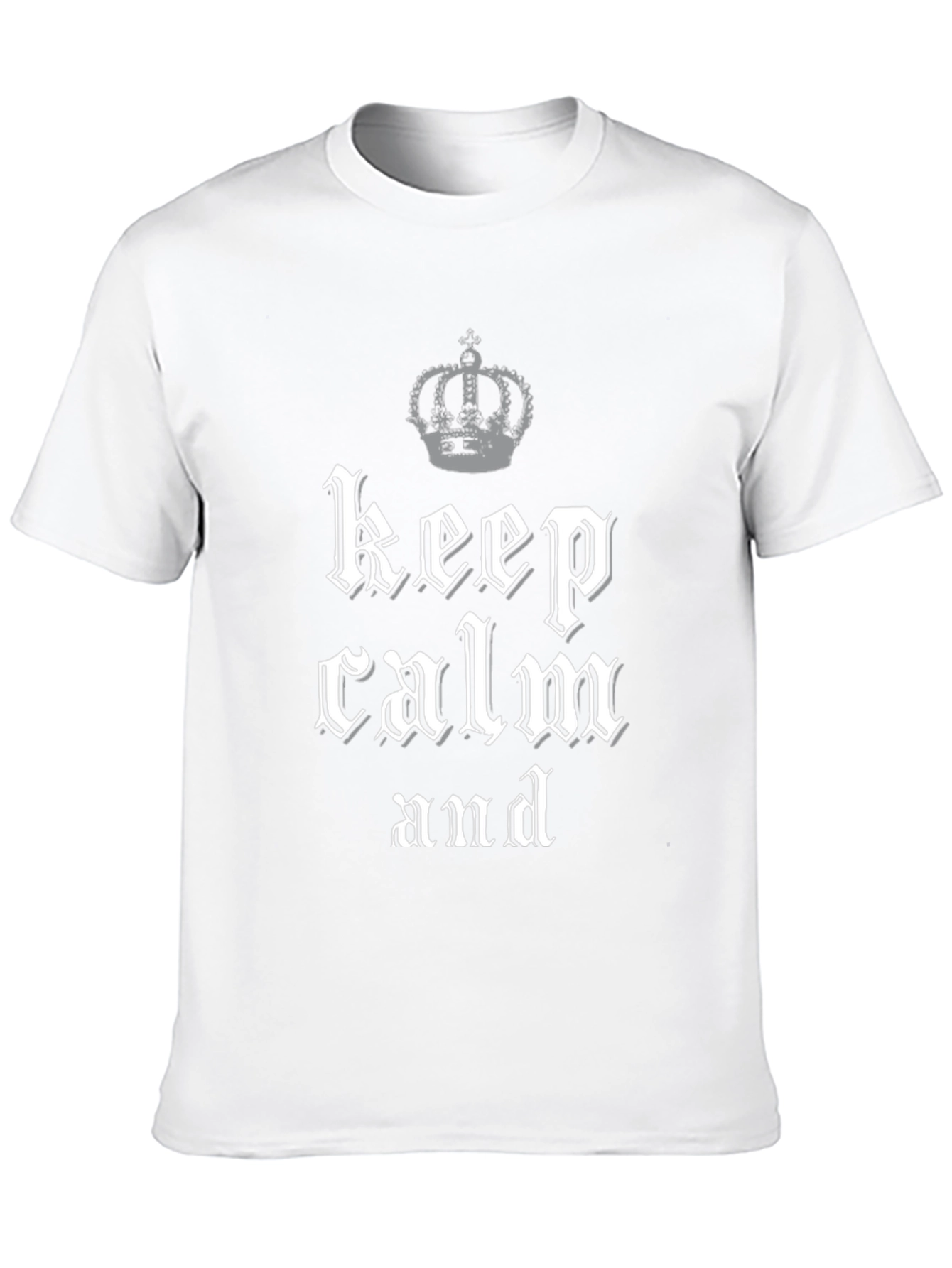 Camiseta Keep Calm Negra para Hombre
