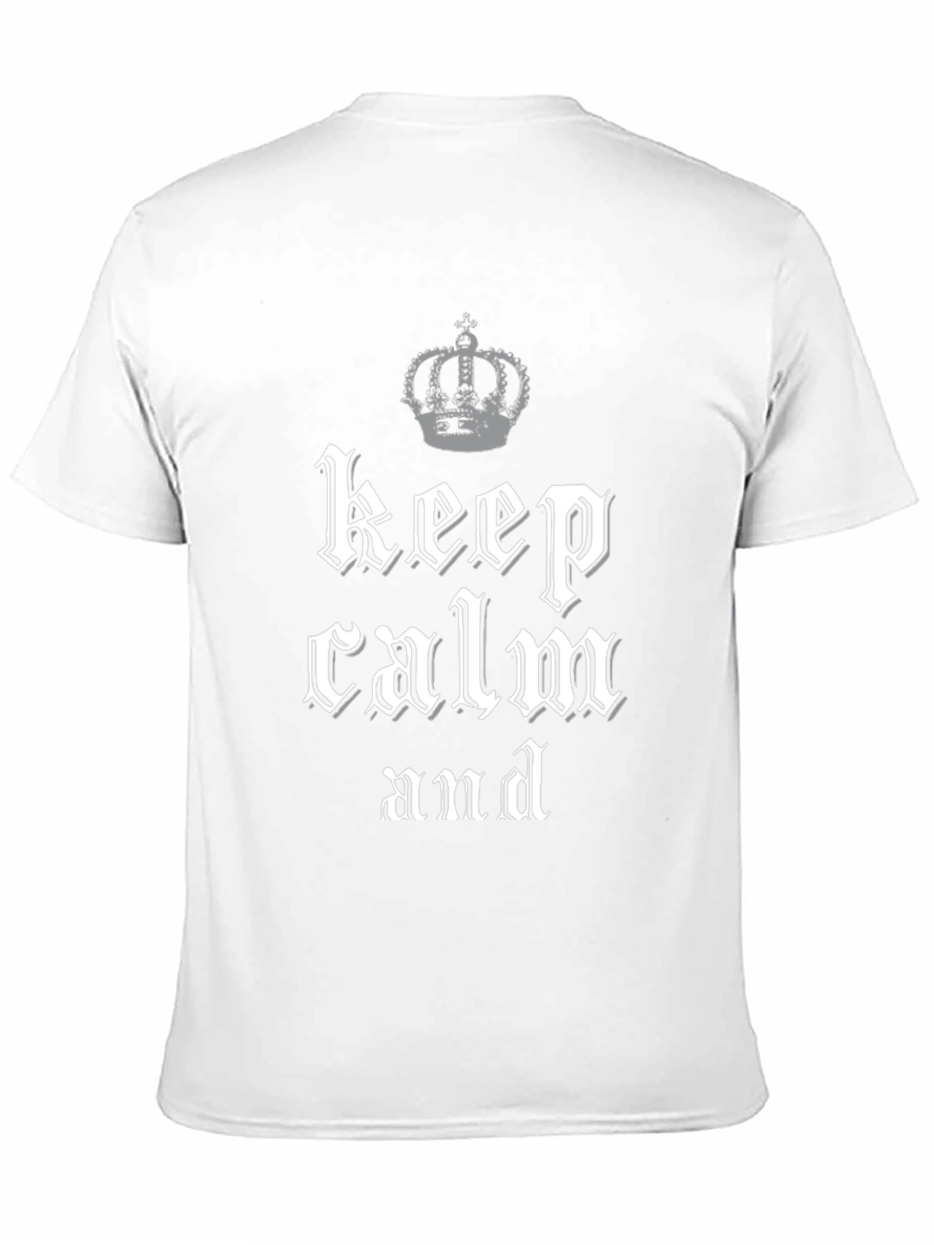 Camiseta Keep Calm Negra para Hombre