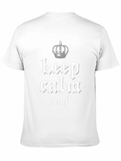 Camiseta Keep Calm Negra para Hombre