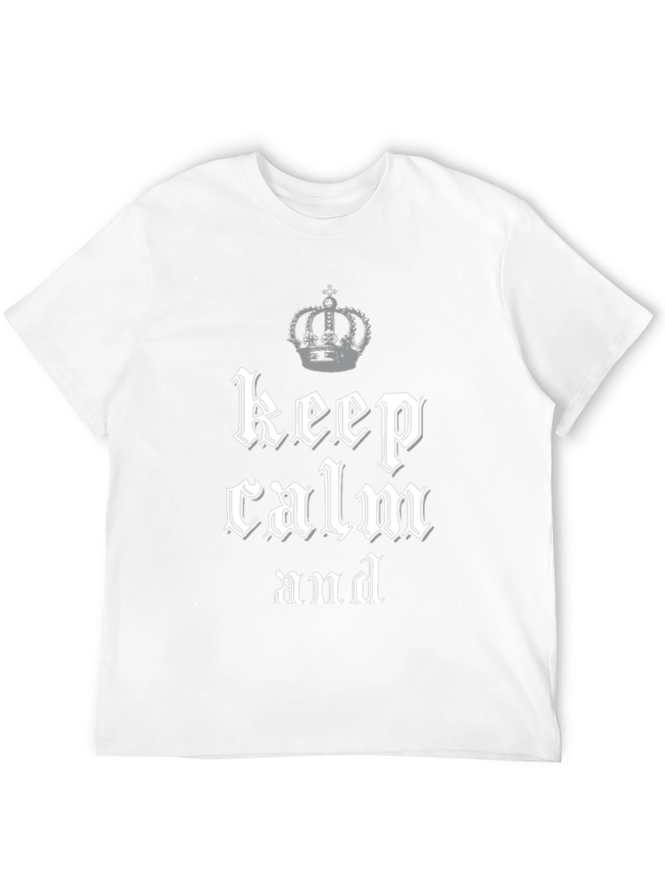 Camiseta Keep Calm Negra para Hombre