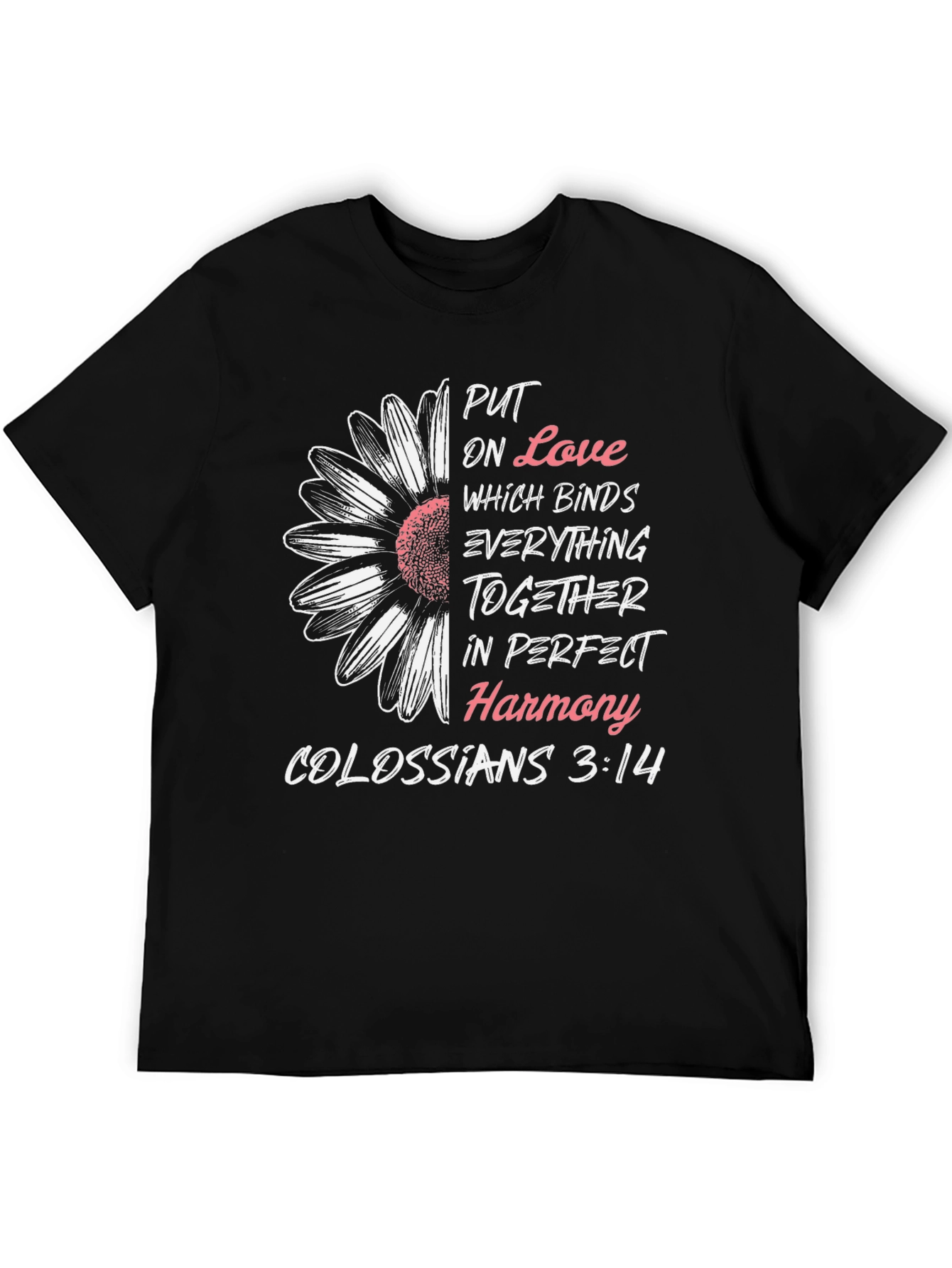 Camiseta Cristiana: Amor y Armonía - Colosenses 3:14