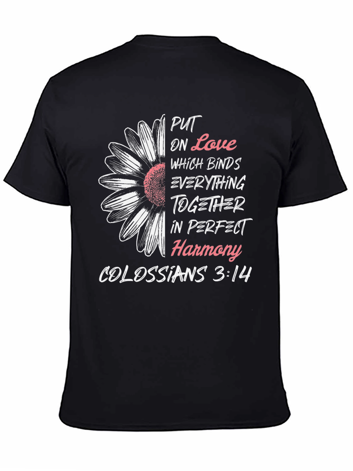 Camiseta Cristiana: Amor y Armonía - Colosenses 3:14