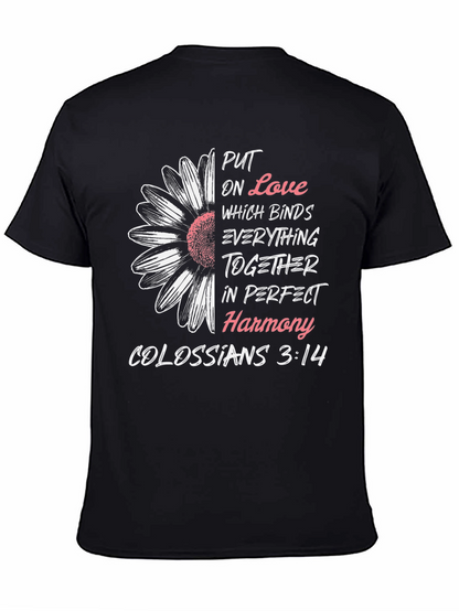 Camiseta Cristiana: Amor y Armonía - Colosenses 3:14