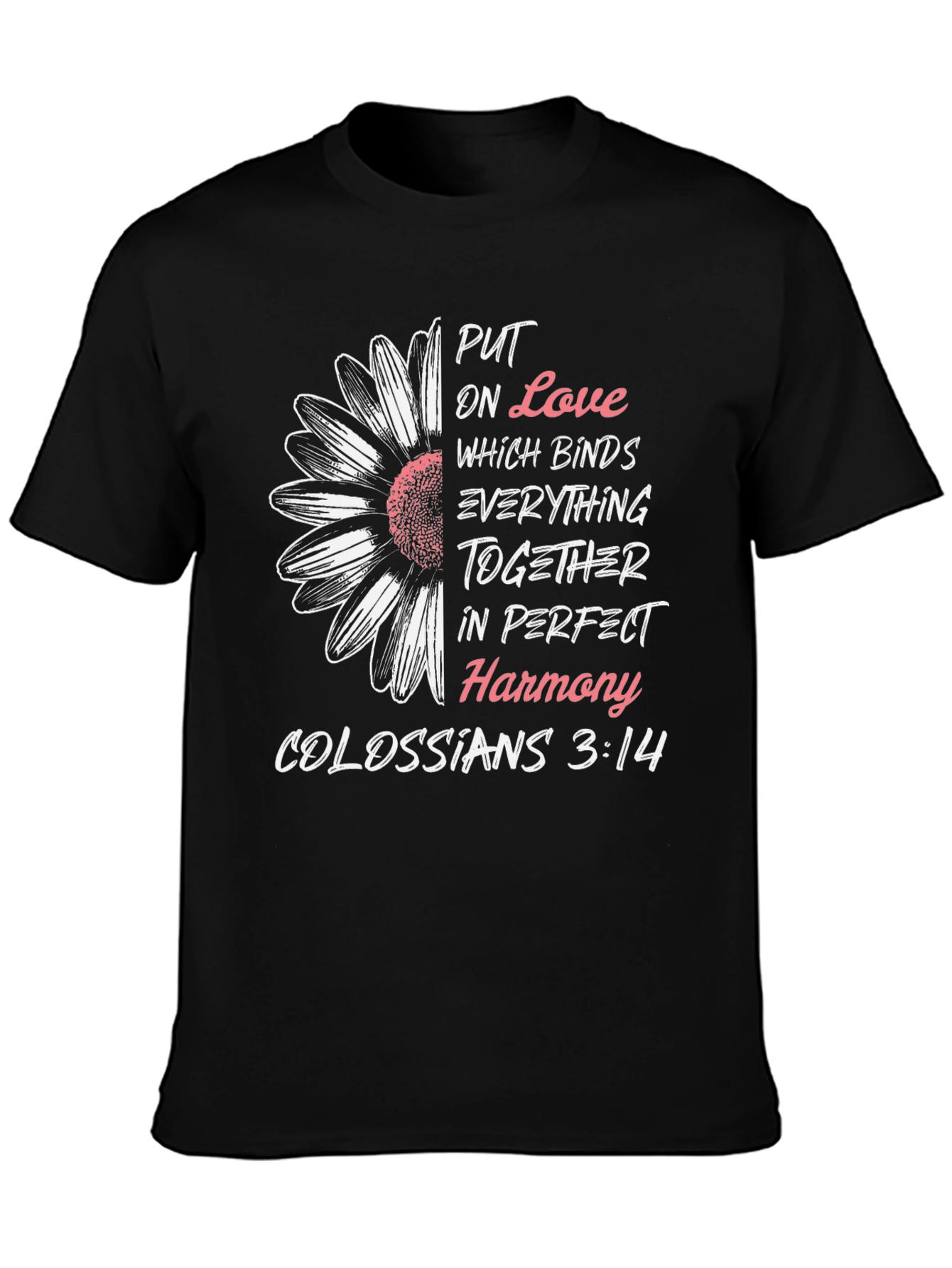 Camiseta Cristiana: Amor y Armonía - Colosenses 3:14