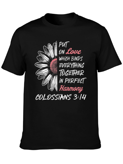 Camiseta Cristiana: Amor y Armonía - Colosenses 3:14