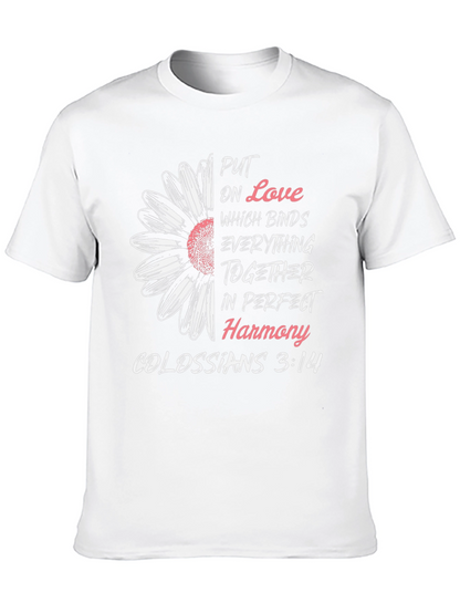 Camiseta Cristiana: Amor y Armonía - Colosenses 3:14