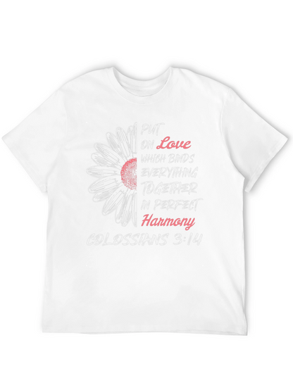 Camiseta Cristiana: Amor y Armonía - Colosenses 3:14