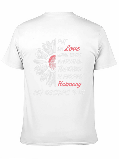 Camiseta Cristiana: Amor y Armonía - Colosenses 3:14