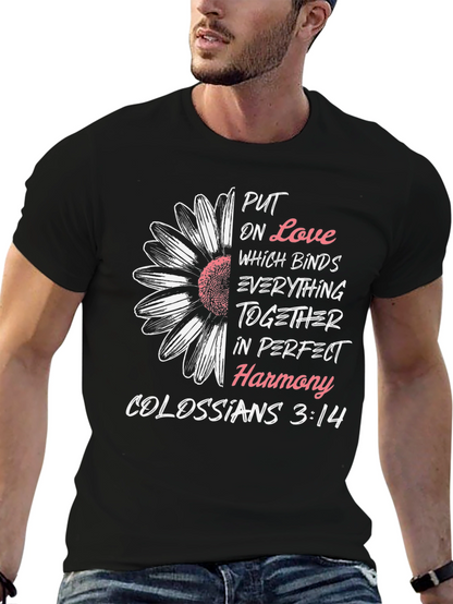 Camiseta Cristiana: Amor y Armonía - Colosenses 3:14