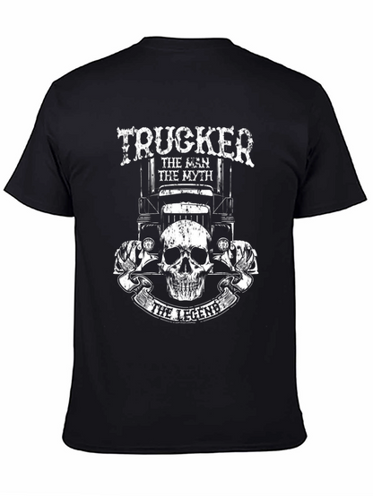 Camiseta Negra Trucker: El Hombre El Mito La Leyenda