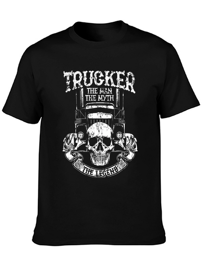Camiseta Negra Trucker: El Hombre El Mito La Leyenda
