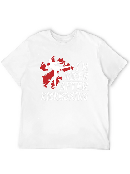 Camiseta Negra Kickboxing: Más Amable Después