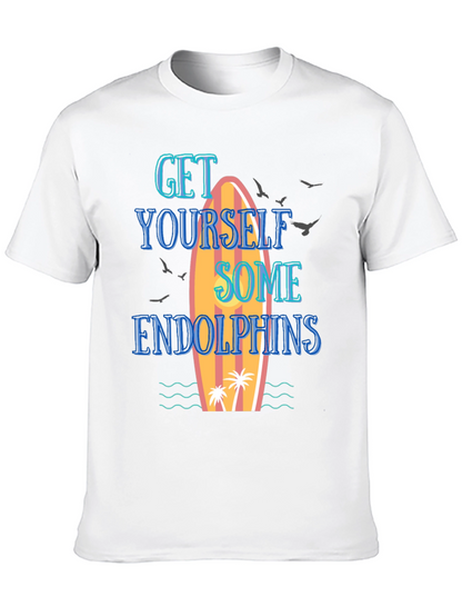 Camiseta Negra Surf Endorfinas Hombre