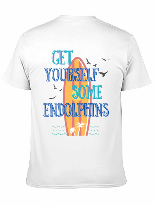 Camiseta Negra Surf Endorfinas Hombre