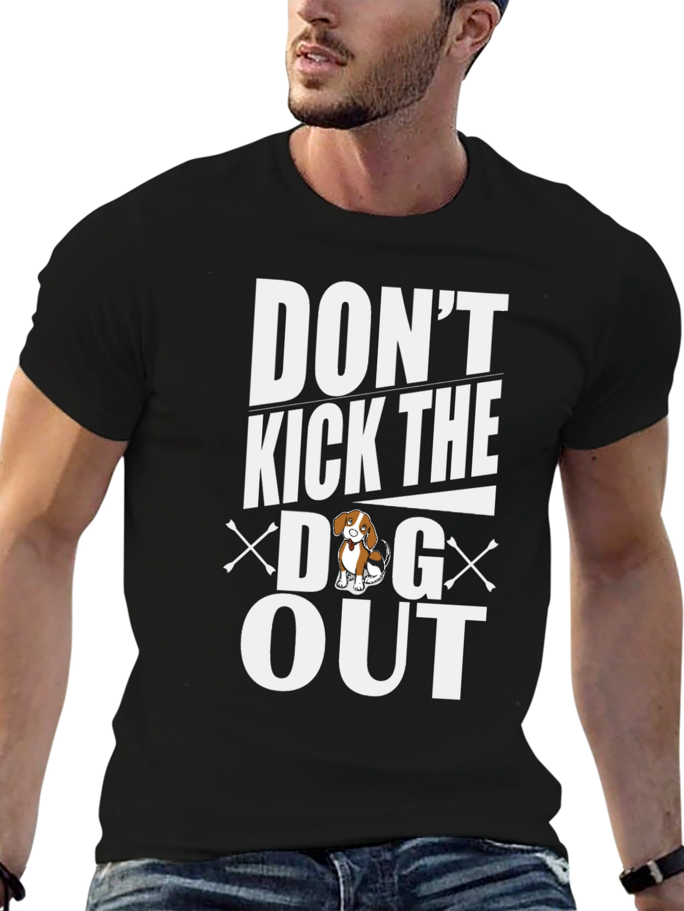 Camiseta Negra No Eches al Perro