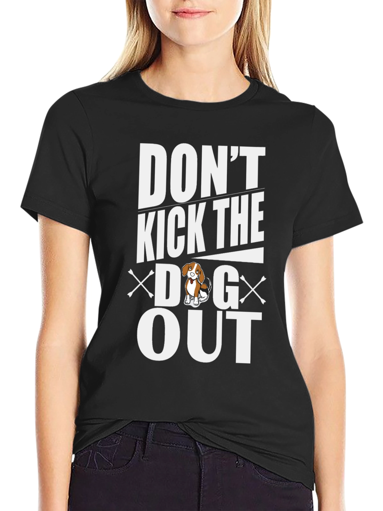 Camiseta Negra No Eches al Perro