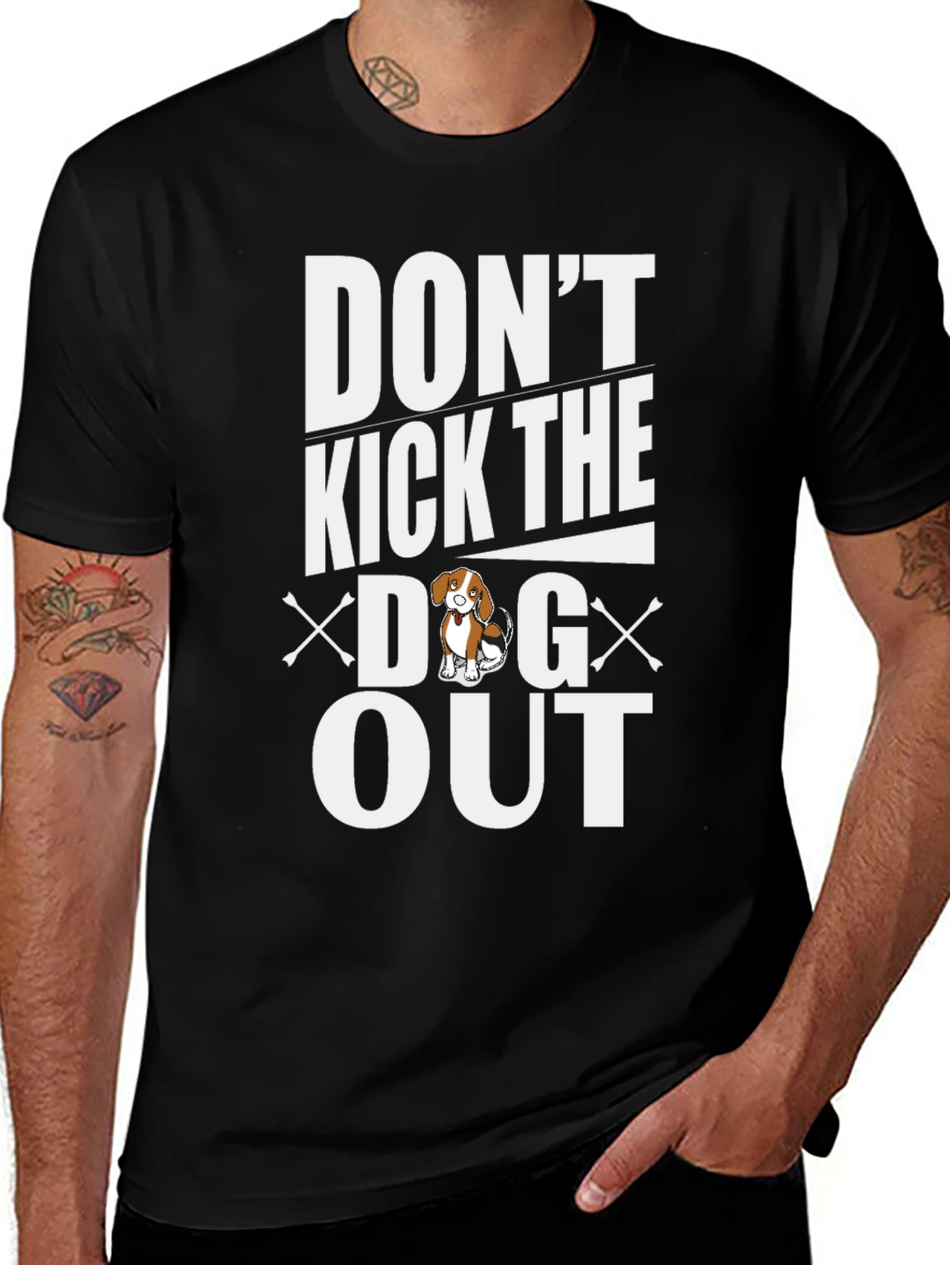 Camiseta Negra No Eches al Perro