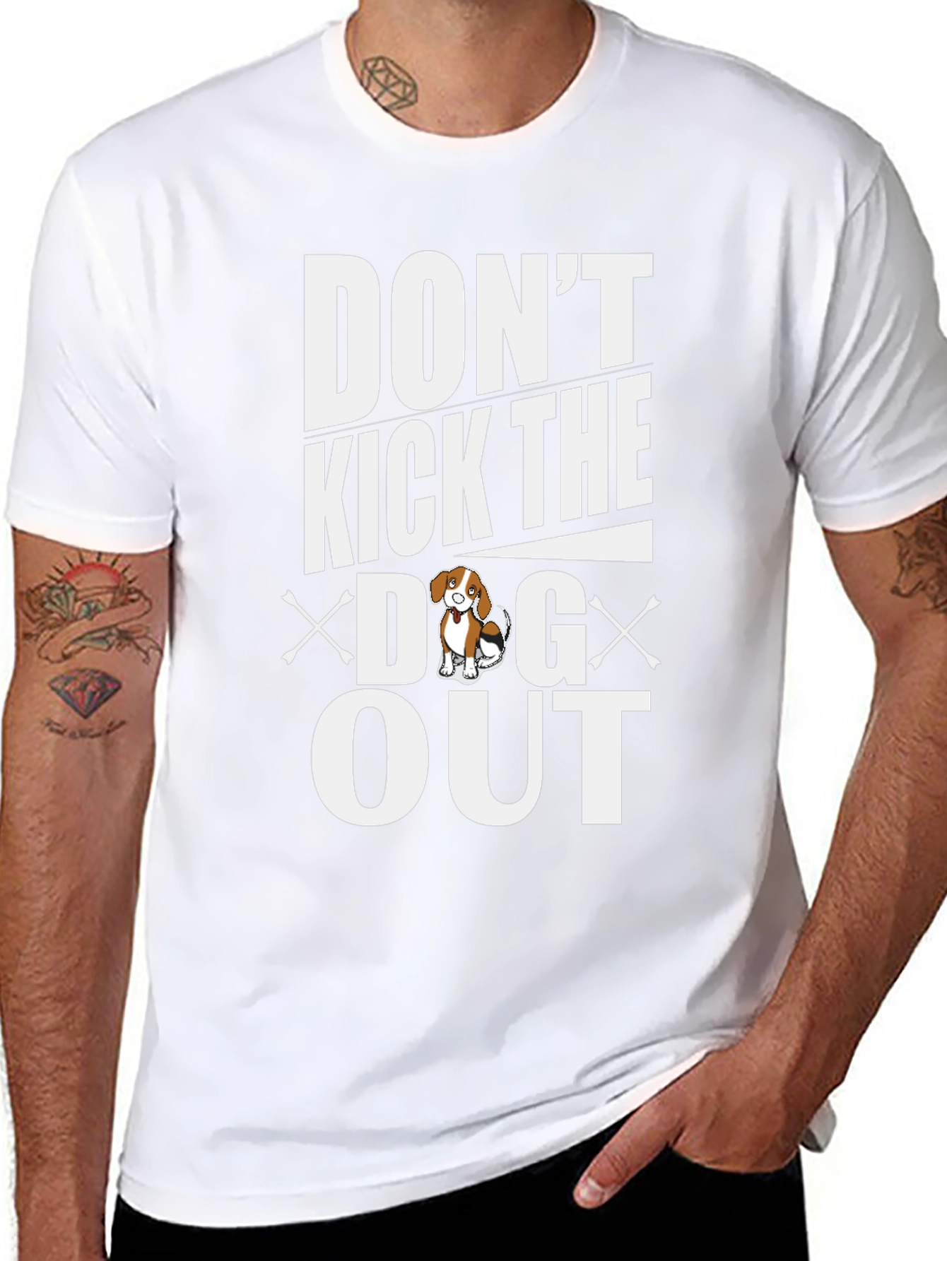 Camiseta Negra No Eches al Perro