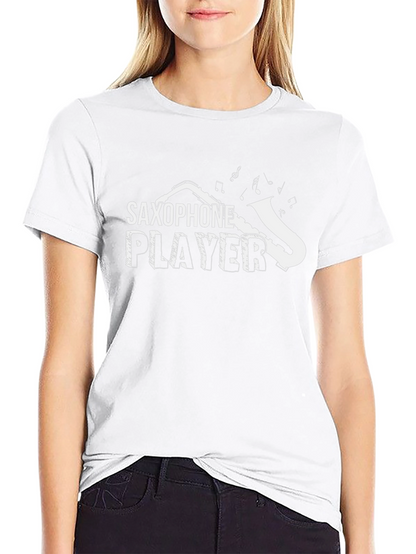 Camiseta Negra Saxofón Player