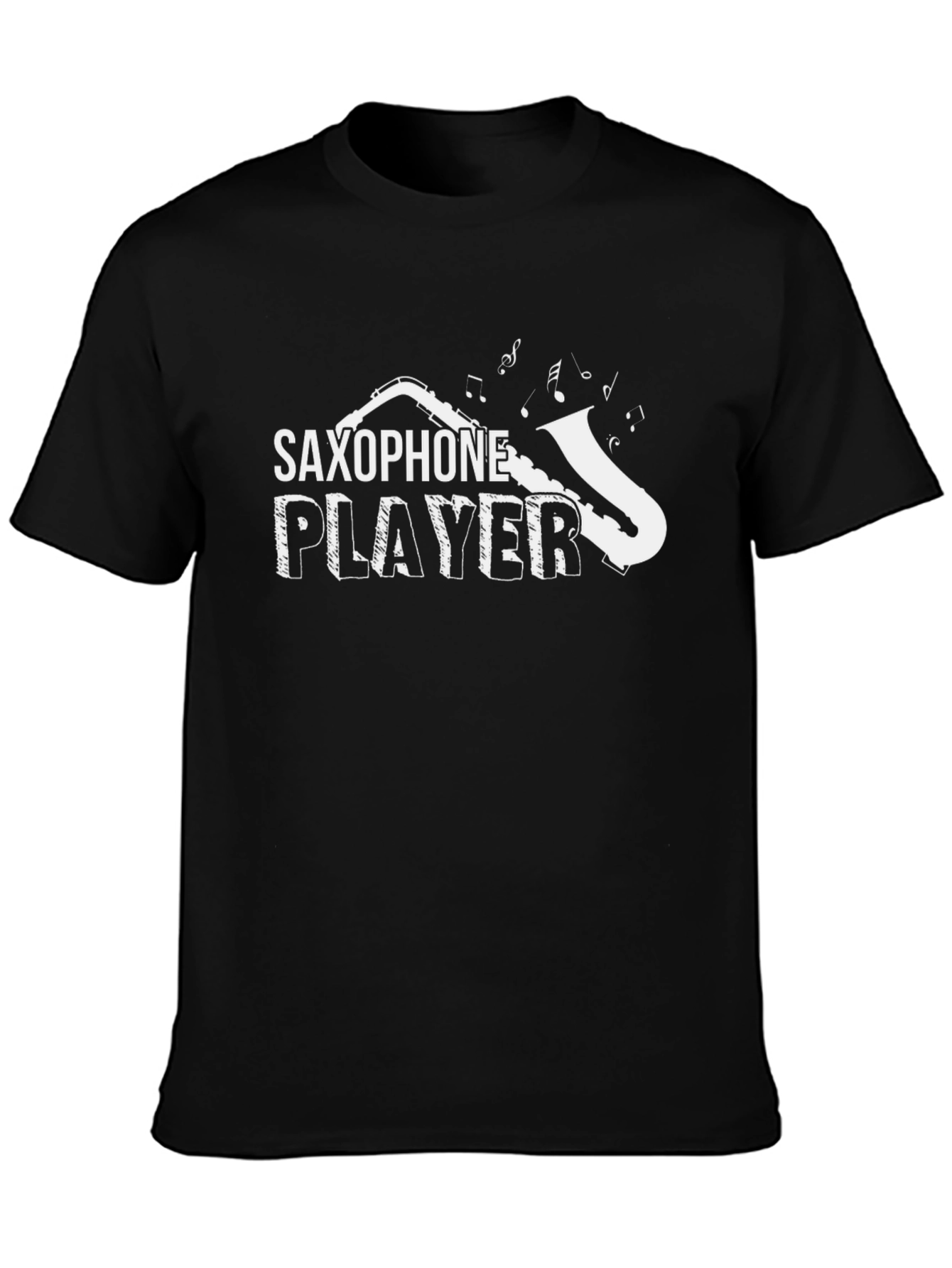 Camiseta Negra Saxofón Player