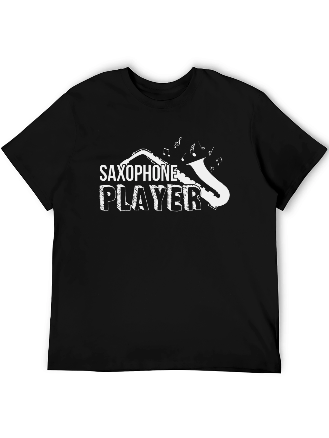 Camiseta Negra Saxofón Player