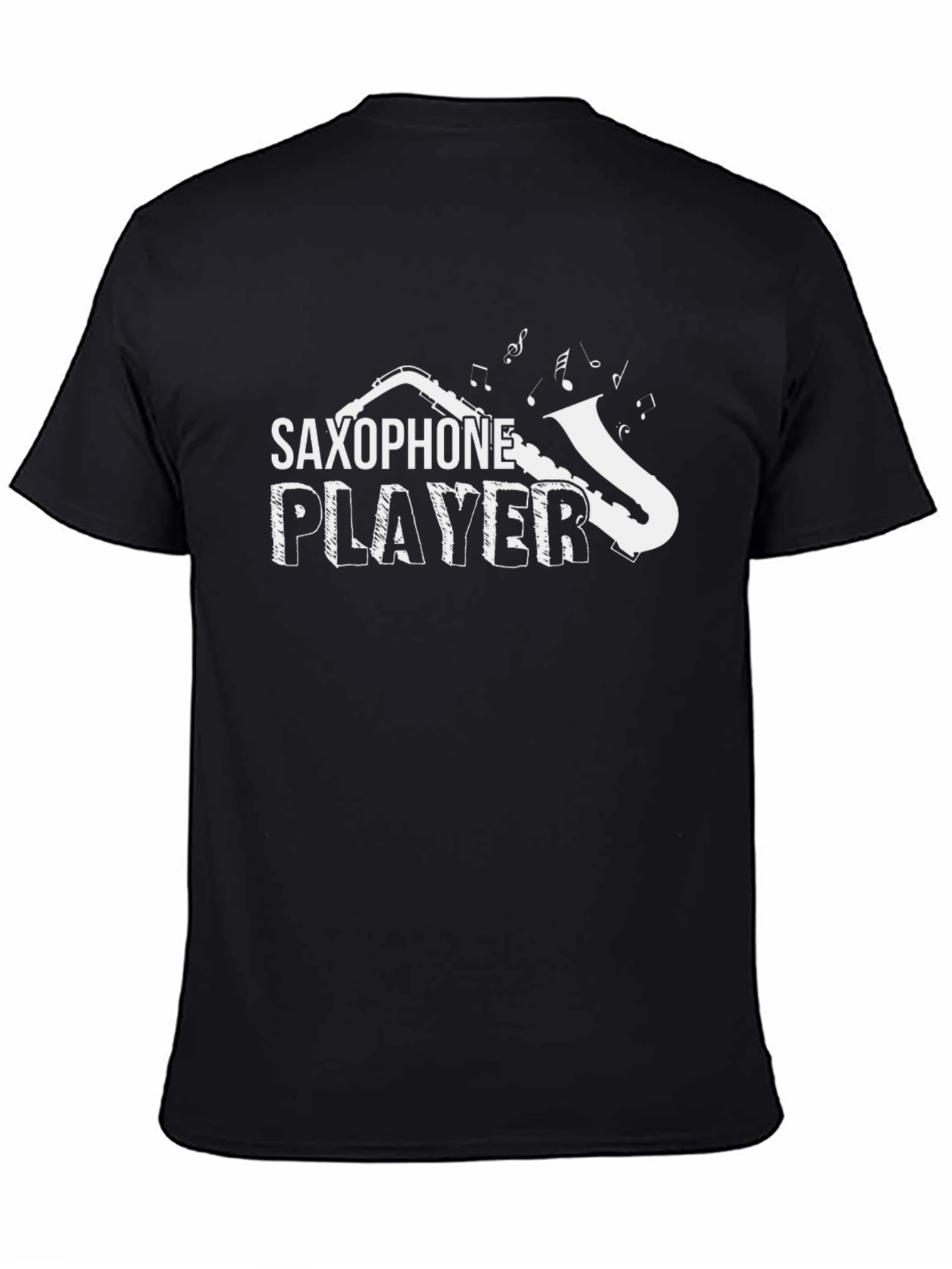 Camiseta Negra Saxofón Player