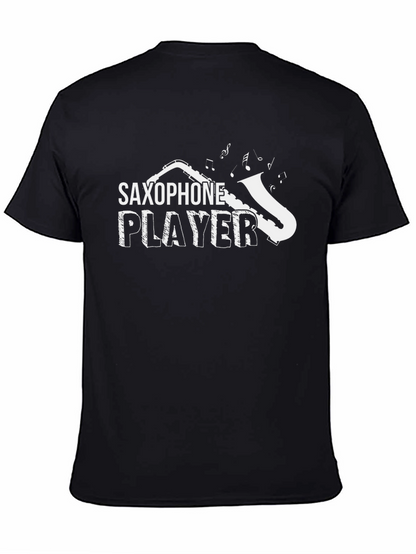 Camiseta Negra Saxofón Player